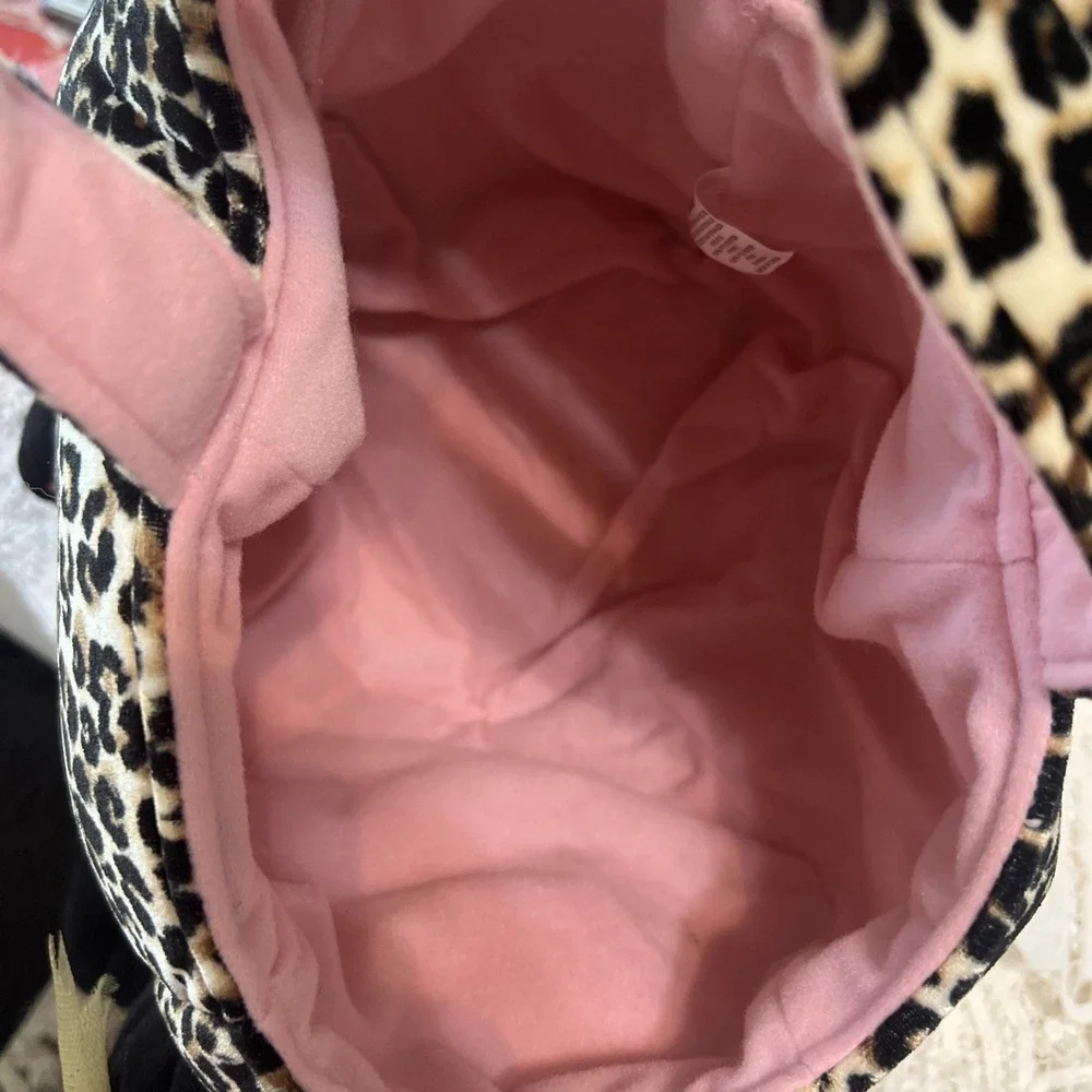 The‎ Children's Place Leopard Print Black Plush Cat Treat Bucket Bag Meow Works